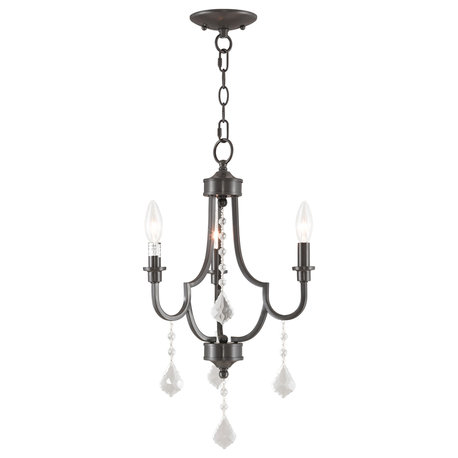 Glendale 3-Light Mini Chandelier, English Bronze