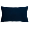 Safavieh Loran Pillow, Navy/Grey, 20"x12"
