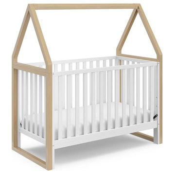 Storkcraft Orchard 5 in 1 Canopy Convertible Crib in Driftwood