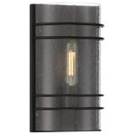 Access Lighting - Artemis, Wall Sconce, Matte Black With Seeded Glass Shade, 4 W - SKU: 20416LEDDLP-MBL/SDG