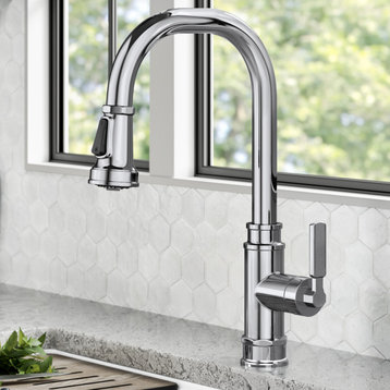 Kraus KPF-4101 Allyn 1.8 GPM 1 Hole Pull Down Kitchen Faucet - Chrome