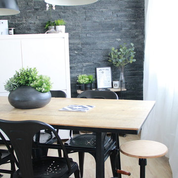 Appartement noir et blanc