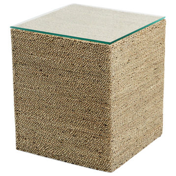 Square Seagrass Rope Side Table
