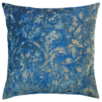 The Pillow Collection Blue Noble Throw Pillow, 20"