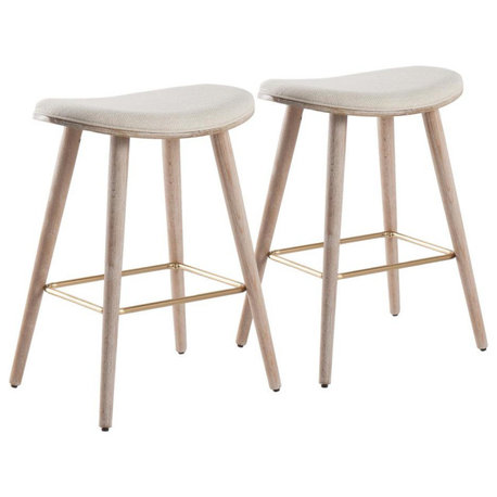 Saddle Counter Stool - Set of 2