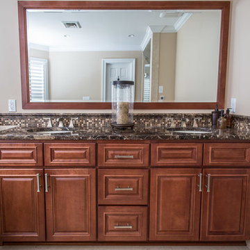 Virginia Beach Emperador Marble Bath