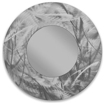 Contemporary Home Décor 'Chaos Circle Mirror' Metal Accent Mirror