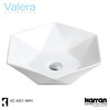 Karran VC-601-WH Valera 19" Vitreous China Vessel Bathroom Sink, White