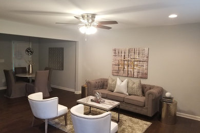Elegant living room photo in Atlanta