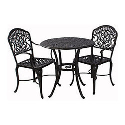 Hanamint Tuscany 3 Piece Bistro Set - Outdoor Dining Sets
