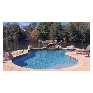 Wet Edge Satin Matrix Antigua - Mediterranean - Pool - Atlanta - by ...