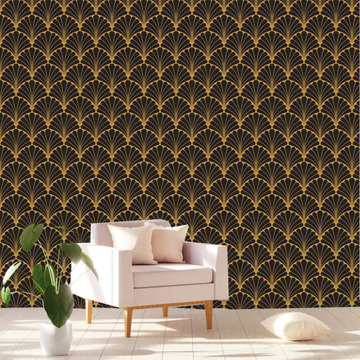 Geometric Art Deco Wallpaper