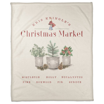 Kringle Christmas Market 3 50x60 Coral Fleece Blanket