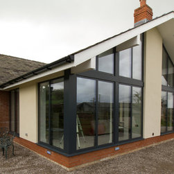 Aluminium open plan living space - Windows