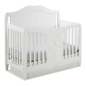 stork craft hillcrest fixed side convertible crib