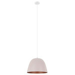 Eglo Lighting - Eglo Lighting 204078A Coretto - One Light Bowl Pendant - Birng a splash of color to your living space withCoretto One Light Bo Apricot/Copper Apric *UL Approved: YES Energy Star Qualified: n/a ADA Certified: n/a  *Number of Lights: Lamp: 1-*Wattage:100w E26 Medium Base bulb(s) *Bulb Included:No *Bulb Type:E26 Medium Base *Finish Type:Apricot/Copper