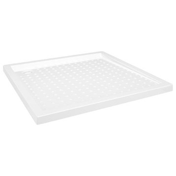 vidaXL Shower Base Tray with Dots Shower Receptor White 31.5"x31.5"x1.6" ABS