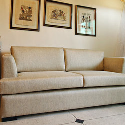 Metaphor | 2-Seat Sofa with Wooden Leg Supports - Sofas