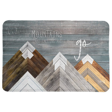 Mountains Are Calling Memory Foam Rug, 2'x3'