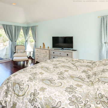 Amazing Bedroom with New Windows and Patio Door - Renewal by Andersen Long Islan