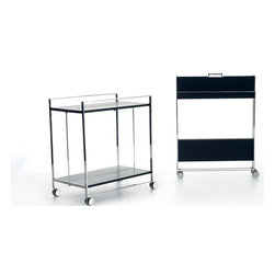 FLAT SERVING TROLLEY Yomei - Bar Carts