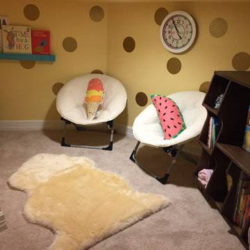 Storage Closet turned Reading Nook & Mudroom