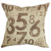 Fred Typography Pillow Sienna 18"x18"