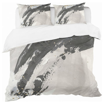 Glam Painted Arcs Iv Glam Duvet Cover Set, Twin