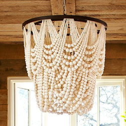 AMELIA INDOOR/OUTDOOR WOOD BEAD CHANDELIER - Products