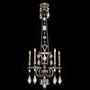 Fine Art Lamps 719440-1ST Encased Gems Silver Multi Color Crystal 5 Light Chande