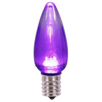 C9 Purple Twinkle Transpled Bulb 25/Box