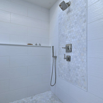 Bright Transitional Bathroom Remodel with Storage