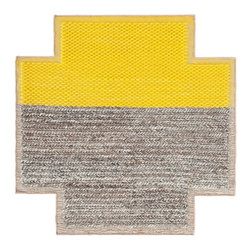 Gandia Blasco Mangas Space Plait Square Yellow Rug - Products