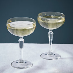 Pair of Champagne Coupe Glasses - Glasses