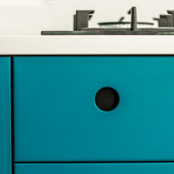 Hummingbird Blue Handmade Kitchen, Skipton North Yorkshire.