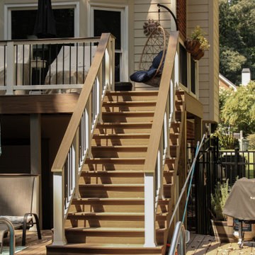 Marietta, GA Deck Resurface and Deck Extension with Trex Enhance Natural Series