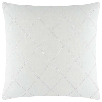 Sparkles Home Rhinestone X Pillow - 16" - White