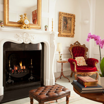 Versaille white marble fireplace
