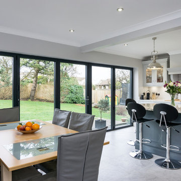 Two tone kitchen in a classic shaker style
