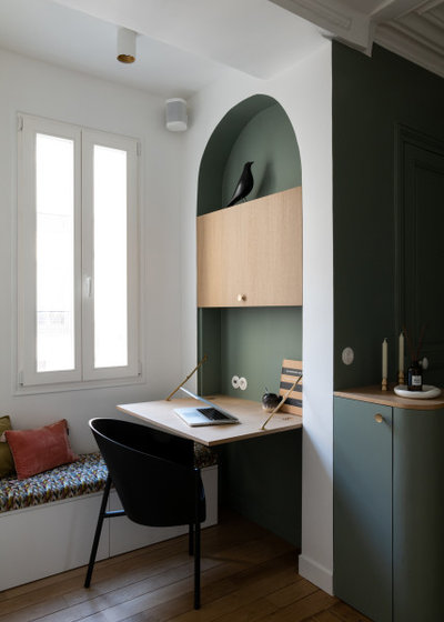 Contemporain Bureau à domicile by Lagom architectes