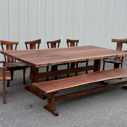 Live Edge Walnut Dining Set - Dining Sets