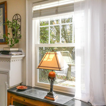 New Window with Grilles in Welcoming Living Room - Renewal by Andersen Long Isla