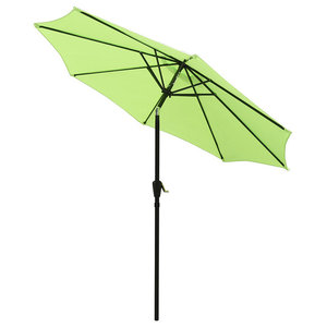 Abba Patio 9 Table Umbrella With Push Button Tilt And Crank Contemporary Outdoor Umbrellas By Appearances International