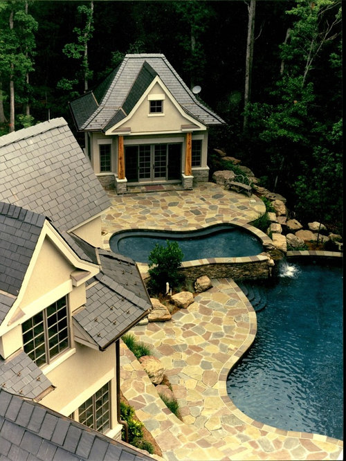 Irregular Stone Patio Houzz