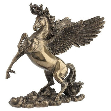 Rearing Pegasus, Cold Cast Bronze