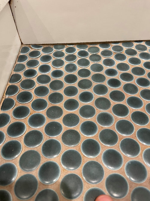 Penny tile grout woes