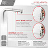 Stylish Pull Down Kitchen Faucet + Soap Dispenser Stainless Steel Finish