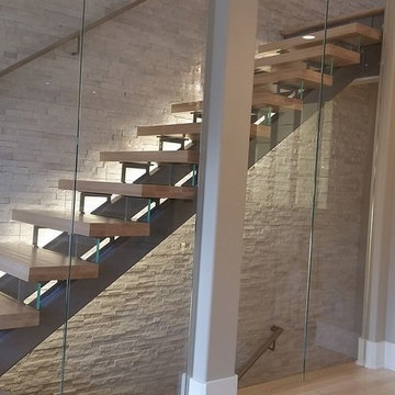 Glass Stair Risers & Glass Stair Case