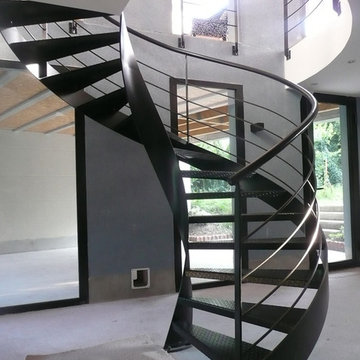 Maison traversante à une seule pente de toit