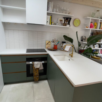 Colorful kitchen and garden renovation in Dulwich